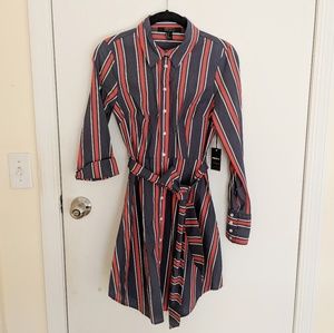Forever 2 stripe button down dress - tag attached